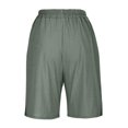 thumbnail image 5 of CUSTG Women Leisure Trousers Elastic High Waist Split Shorts Trousers With Pockets For Summer Comfort Holiday Work Pants Women, 5 of 6