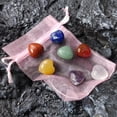thumbnail image 4 of Colección de 7 piezas de cristales naturales en forma de corazón perfecl, 4 of 8