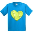 thumbnail image 3 of Inktastic Tennis Ball in Heart Youth T-Shirt, 3 of 5