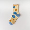 thumbnail image 2 of XIAQUJ Womem Blue Plaid Socks Shallow Mouth Japanese Cute Milk Pattern Socks Socks A One Size, 2 of 3