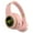 Pink#5, variant on Bluetooth Headphones with LED Lights, Wireless Over-Ear Headphones with 40mm Drivers, HiFi Stereo Sound, Bluetooth 5.3, Foldable Design, 10-Hour Playtime, Type-C Charging - White/Pink/Green/Blue