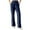 Navy, variant on KHONTS Wide Leg Sweatpants for Women Fold over Low Rise Flare Yoga Pants Back to School Clothes for Workout XL