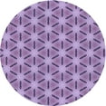 thumbnail image 1 of Ahgly Company Tapis Rond Lavable en Machine Intérieur Transitionnel Violet Violet Violet, 4 Pieds Rond, 1 of 7