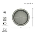 thumbnail image 3 of KitchenAid Aluminized Steel Nonstick 9-inch Round Cake Baking Pan, Contour Silver, 3 of 9