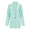 thumbnail image 3 of Vedolay Suit Jackets for Women Casual Open Front Long Sleeve Work Business Lapel Blazers Jacket,Green 3XL, 3 of 5