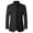 Black, variant on Fgnfyis Mens Jacket Autumn Winter Casual Fashion Wool Blend Coat Stand Collar Overcoat Windbreaker Mid Length Winter Coats for Men A L