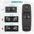 thumbnail image 4 of 1 juego de interruptor de ventana eléctrica apto para Dodge Grand Caravan 3.6L 2012-2015 con herramienta de extracción No.68110870AA, 4 of 7