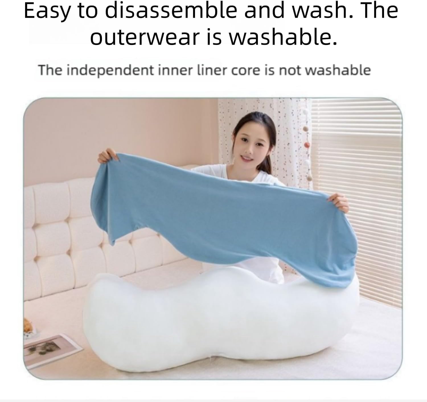 Pea Pod Body Pillow for Side Sleeper,S Shaped Full Body Support Pillow for Adults, Long Bolster Hug Pillow with Cooling Fabric, Soft Ergonomic Pillow for Back, Hip & Leg Support