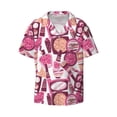 thumbnail image 6 of Kdxio Men's Hawaiian Shirt for Men Short Sleeve Shirt Cute Girl Summer Casual Holiday Beach Button Down T-Shirts, 6 of 7
