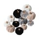 thumbnail image 1 of 12 piezas adornos artificiales calabaza terciopelo para decoración otoño y Halloween, ideales para la entrada, exteriores e islas, 1 of 8
