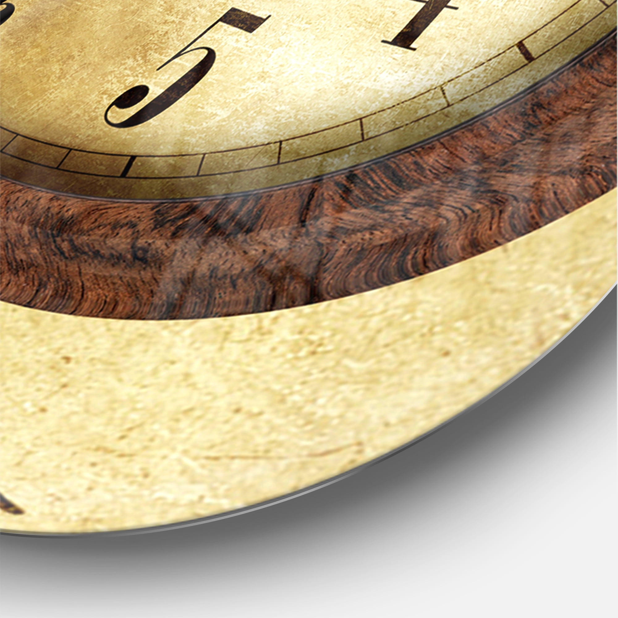 Designart 'Endless Time Spiral ' Modern wall clock