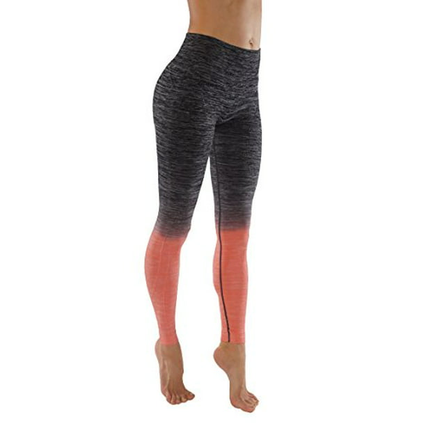 KVKSEA - Women's Flexible Yoga Pants Ombre Leggings Activewaer L704 (M, L704-Bl.Coral) - Walmart.com - Walmart.com