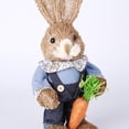 thumbnail image 2 of Adorno de conejo de paja, conejito de pie de 12 pulgadas con zanahoria para Pascua (estilo B) Ehuebsd  Libre de BPA, 2 of 8