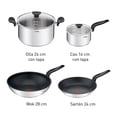 thumbnail image 2 of Batería de Cocina T-fal Primary Acero Inoxidable 6 pzas, 2 of 3