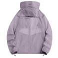 thumbnail image 4 of Mens Windbreaker - Lightweight Summer Adventure Clothing Mens Rain Jacket for Running Cycling Hiking with Hood Big and Tall Size XS-3XL Purple, 4 of 9
