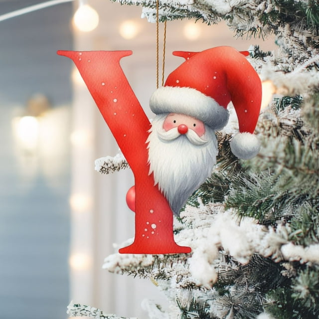 Xihbxyly Hallazgos de Ganga Adorno Colgante y Letras de Acrílico Plano para Árbol de Navidad, Decoración para Fiestas En El Hogar, Regalo Colgante