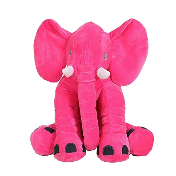 Peluche Éléphant, 30cm Mignon Doux Rose Câlin Peluches Oreiller Jouets Poupée Kawaii Cadeau d'Anniversaire pour Adultes Enfants Garçons Filles