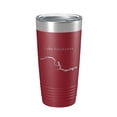 thumbnail image 1 of Lake Sakakawea Map Tumbler Travel Mug Insulated Laser Engraved Coffee Cup North Dakota 20 oz Maroon, 1 of 1