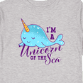 thumbnail image 4 of Inktastic Cute Narwhal I'm a Unicorn of The Sea Girls Long Sleeve Toddler T-Shirt, 4 of 5