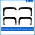 thumbnail image 2 of Tyger Auto Fender Flares Compatible with 2007-2013 Chevy Silverado 1500 2500 3500HD (NOT FIT 2007 Classic) 6.5' & 8' Bed, Fine-Textured Paintable Factory Style 4pc | TG-FF6C4288, 2 of 6