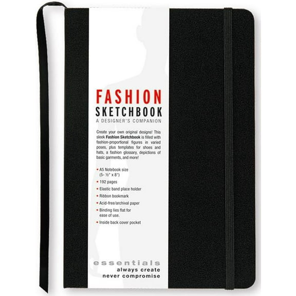 Essentials Fashion Sketchbk, (Hardcover)