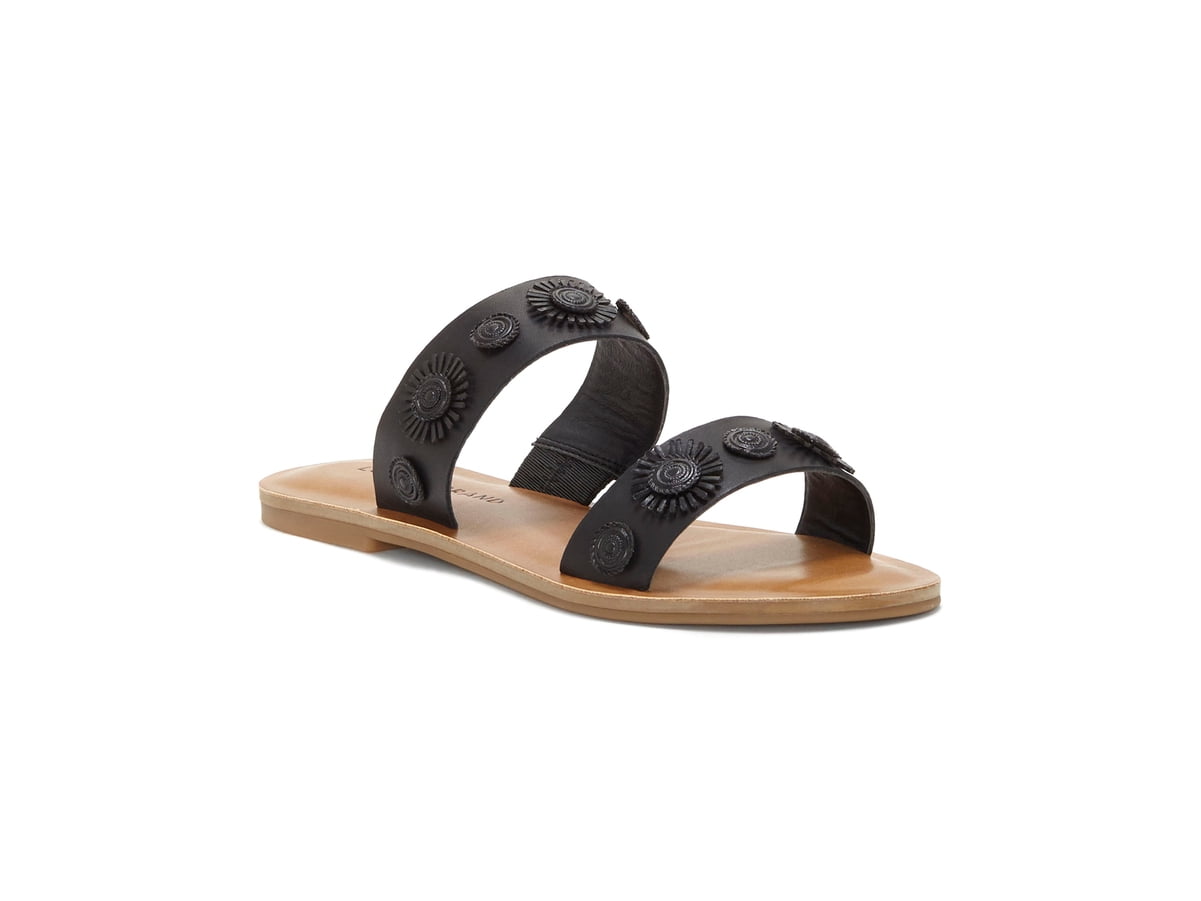 Lucky Brand - Lucky Brand Womens Adalyn Leather Open Toe Beach Slide Sandals - Walmart.com 