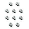 thumbnail image 1 of Riwesomey Abrazadera de vidrio de aleación de zinc, repuesto portátil reutilizable lavable, soporte de tablón electrochapado, accesorios de 6 6 a 8 mm 10piezas, 1 of 6