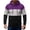Purple, variant on Xdegoge Mens Color Block Hoodie Long Sleeve Pullover Sweatshirt with Kangaroo Pocket Casual Athletic Drawstring Track Activewear for Workout Gym Fall Everyday Wear Hooded Tops