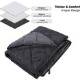 thumbnail image 5 of REDCAMP Waterproof Stadium Blanket with Sherpa Lining, Machine Washable Cold Weather Car Blanket Windproof for Outdoor Camping, 50inx 59in, 5 of 8