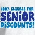 thumbnail image 3 of CafePress - ELIGIBLE FOR SENIOR DISCOUNTS! Sweatshirt - Crew Neck Sweatshirt, 3 of 6