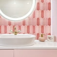 thumbnail image 2 of HOMEART 10-Sheet Peel and Stick Backsplash Tile, Pink Backsplash Self Adhesive Wall Tiles Stick on Backsplash for Kitchen Bathroom, 2 of 7