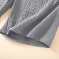 thumbnail image 4 of Bovxnpu Men Pajamas Sets Button-Down Sleepwear Summer Lapel With Pocket Short Sleeve Shorts 2-Piece Sleepwear, 4 of 5