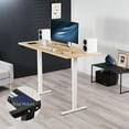 thumbnail image 6 of VIVO Electric Dual Motor 71” x 30” Standing Desk, Light Wood Top, White Frame, 6 of 6