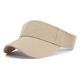 thumbnail image 2 of Lumtrix Sports Sun Visor Men Women Lightweight Visor Hat Athletic Adjustable Caps for Golf Tennis Khaki, 2 of 7