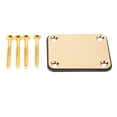 thumbnail image 3 of Electric Guitar Back Mounting Plate, Easy To Install Prevent Over Tightening Electric Guitar Neck Plate Durable  For Bass Gold,Black,Silver, 3 of 8