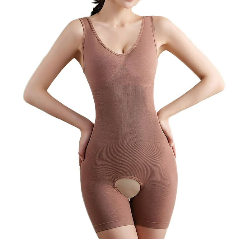 Shapewear Bodysuit for Women Tummy Control Colombianas Waist Trainer Butt Lift  Body Shaper Slim Fit Soft Breathable Halter Top Jumpsuit 