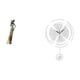 thumbnail image 5 of Figura decorativa ligera de mujer africana con reloj de pared con números arábigos, ideal para la cocina, el estudio o el hotel., 5 of 8