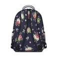 thumbnail image 3 of Pioneer Flower Floral Print Pattern Backpack for School, Cute School Bag with Adjustable Shoulder Straps and Padded Back, 15.3"x11"x7.1", 3 of 5
