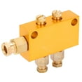 thumbnail image 2 of Oil Distributor TKType Adjustable Brass Lube Piston Separator Divider Valve Lubrication System(1 in 2 out ), 2 of 9