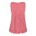 thumbnail image 6 of Ydkzymd Tank Tops for Women Clearance Pink Sleeveless Cozy Solid Color Blouses Henley Casual Button Up Tunics Plus Size Flowy Funny T Shirts Pink S, 6 of 7