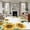 Yellow, variant on 6'x9' Area Rugs, Sunflower Indoor Outdoor Area Rug for Living Room Bedroom, Yellow Summer Flower Hummingbird Retro Washable Bathroom Rugs Kitchen Floor Carpet Mats Home Decor Aesthetic