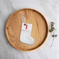 thumbnail image 3 of Niusricy Christmas Decoration Cable Knit Hanging Stockings Cute Letter Printed Mini Stockings Home Party Christmas Tree Ornament, 3 of 6
