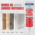 thumbnail image 2 of Sellador de silicona GH1200 transparente impermeable 150 ml, 2 of 9
