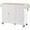 White, variant on DEALTOPS Rolling Kitchen Islands with Storage Cabinets, Wood Gray, 52.76 in