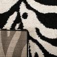 thumbnail image 6 of SAFAVIEH Florida Eleanor Animal Shag Area Rug, Ivory/Black, 6' x 9', 6 of 10
