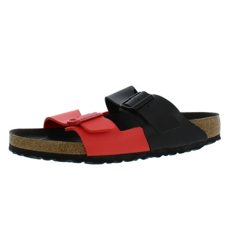 

Birkenstock Arizona Split Mens Shoes Size 10 Color: Black/Poppy Red