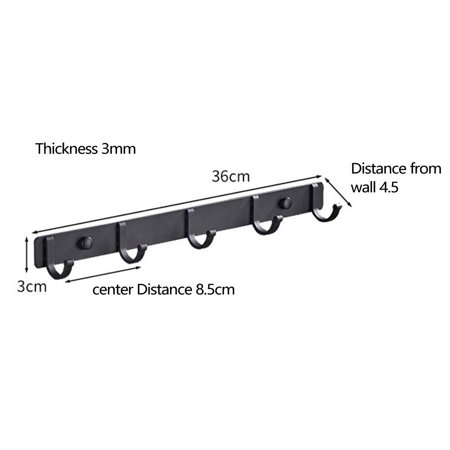 Bedroom Hooks Rack Wall Mounted Hang Coat Hat Hanger High Quality Punch Free
