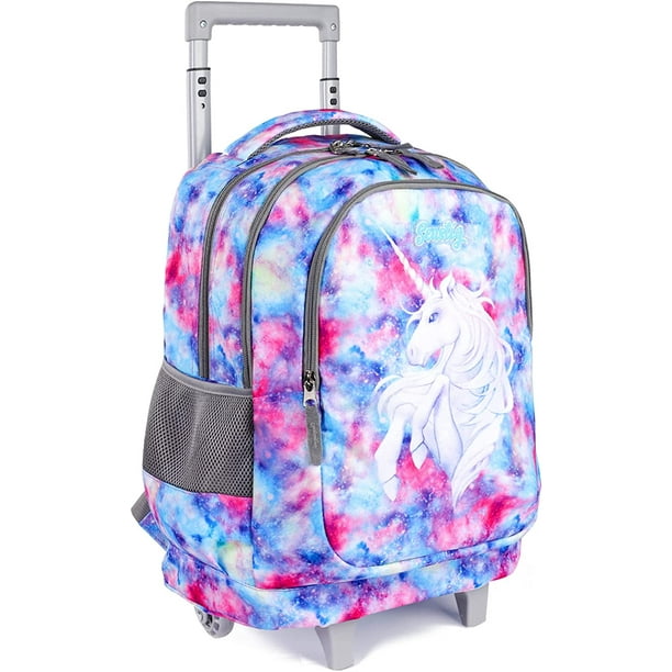 Seastig Foldable Rolling Backpack 18 inch Double Handle Wheeled