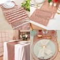 10 Pack Sequin Table Runner Rose Gold 12 X 108 Inch Glitter Rose Gold Table Runner Dining Table
