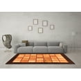 thumbnail image 3 of Ahgly Company Indoor Round Oriental Orange Modern Area Rugs, 8' Round, 3 of 4